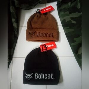 Brown and Black Beanie Set